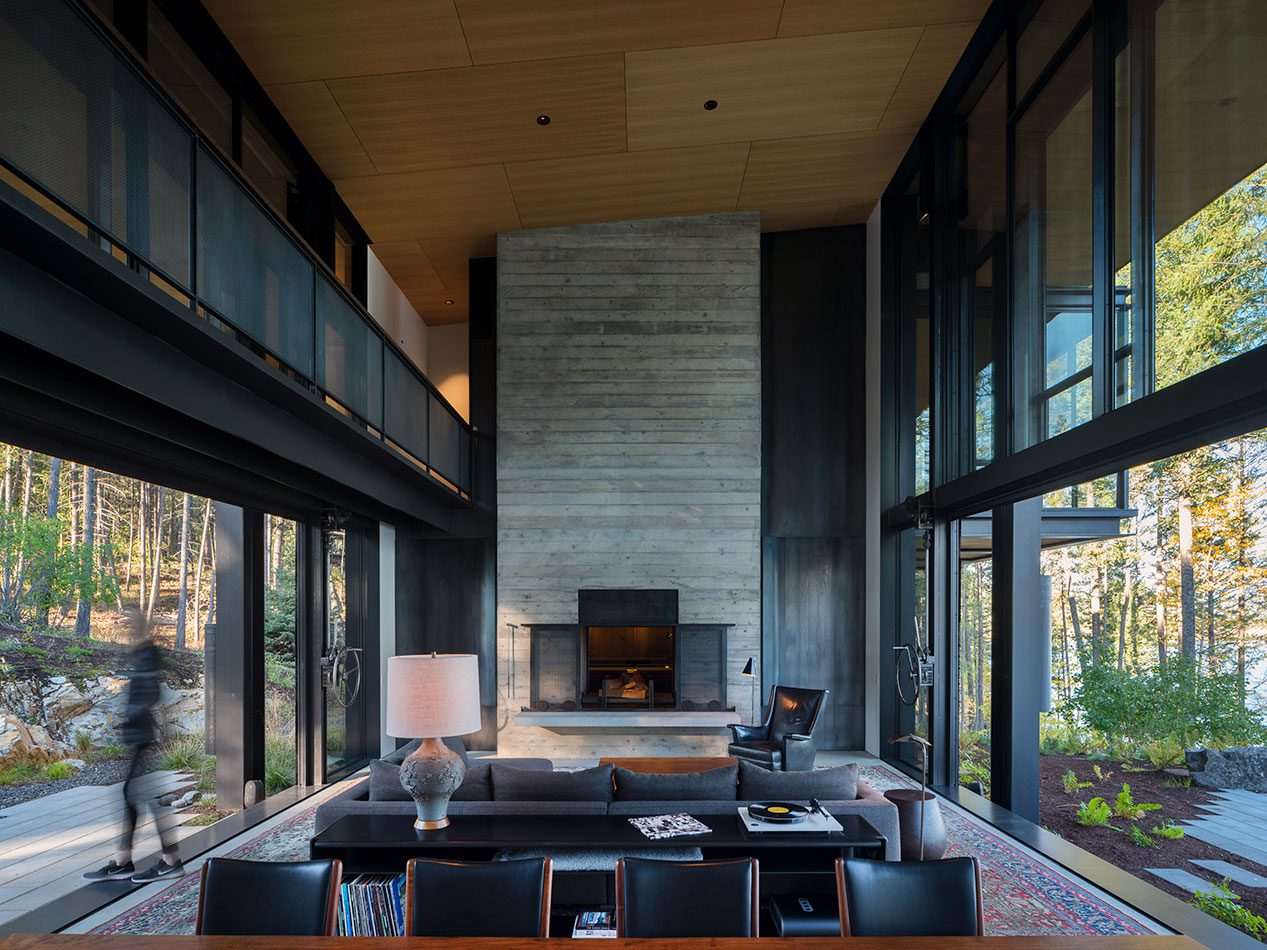 Dual guillotine windows designed by Olson Kundig
